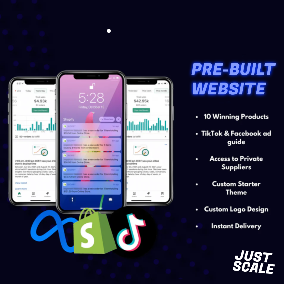 Prebuilt Dropshipping Website